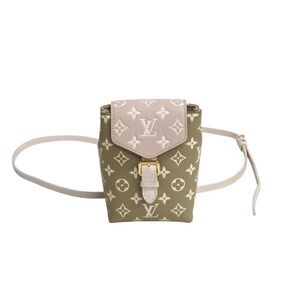 LOUIS VUITTON Backpack Monogram Empreinte Khaki Green Beige